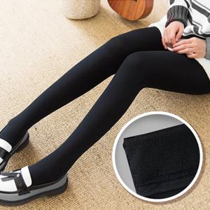 [이너스유]블랙 기모 레깅스 유발 스판 여성  9부 학생 쫄바지