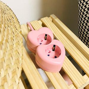 아이정 국산 하트탭 16A 2구 3M 디자인 감성 멀티탭