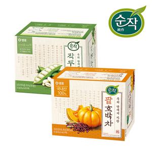 순작 작두콩차 티백 40T+팥호박차 티백 40T