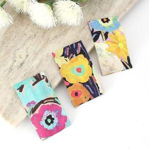 [아랑로랑] 수채화플라워 똑딱핀 헤어핀