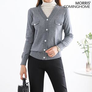 [한정/특가][모리스커밍홈]레이스 레이어드 단추포인트 니트_[M2101KN023A]
