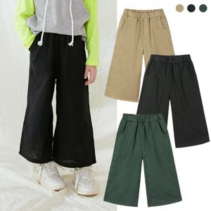 리틀버니 유아동 이중지 통바지 와이드 팬츠 PAN2507