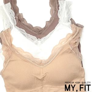 내장캡 골지 레이스 쫀쫀 데일리 브라 나시탑 브라런닝