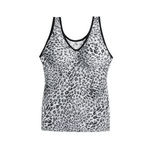 세련된 호피 노와이어 소프트 탑 브라런닝