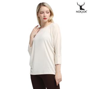 녹족 요가복 필라테스복 주디 모달 7부 티셔츠 아이보리