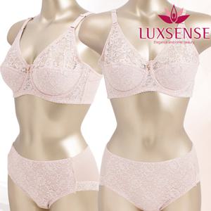 럭센스언더웨어 레이스 풀컵 와이어 홑겹 브라팬티 LBP1049