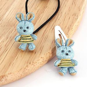 [아랑로랑] 블루레빗 헤어방울_똑딱핀