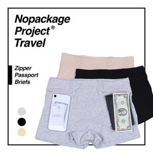 NPT 여행용 지퍼 여권 팬티[주머니 소매치기방지 유럽 해외여행]