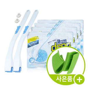 이지드롭 변기크리너 세트 핸들2개+리필4팩 (레몬향)
