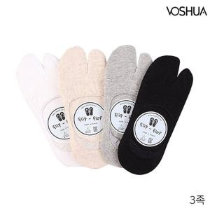 [보슈아]K 여성 조리덧신3족 타비덧신 뒤꿈치실리콘[4175]