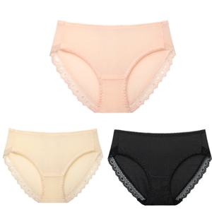 005 여성 인견 레이스팬티 3종택1 (~XXXL)