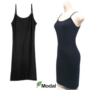 레이어드 모달 이너 스판 기본슬립 속치마 원피스 2p