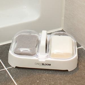 데일리블룸 뚜껑 손잡이 비누대 / 욕실 비누받침