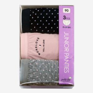 이랜드 주니어 면 삼각팬티 3매혼합 8P26 Petitlin