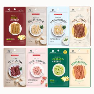 네츄럴코어 치즈브림 요구르트 딸기 비프 베지 강아지간식