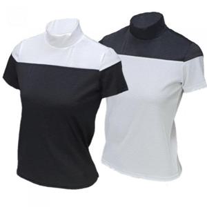 [디블록스] 여성 심플 목폴라 반팔티셔츠