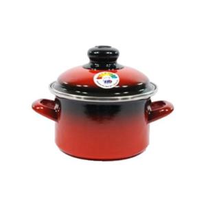 ELO 빨간 법랑냄비 높은형 16cm 양수 라면냄비 인덕션