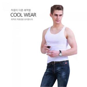 [시스터즈] 남자 실크 소재 쿨링 나시  아이스 런닝