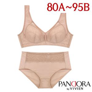 [판도라by비비안]노와이어 등살보정 브라팬티2종(PB7130)