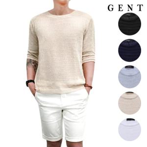 [겐트옴므]남성용 시스루 5부 니트_GK6201C