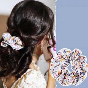 [에스이엔몰] 빈티지 헤어 곱창밴드 슈슈 머리끈 체크