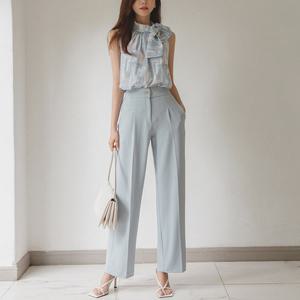 오드 PTM137 썸머 데일리 소프트 스판 슬랙스