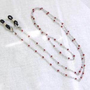 변색안되는 써지컬스틸 레드슬림체인 안경줄 마스크줄