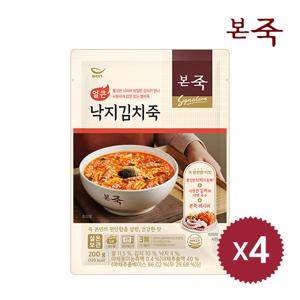 [본죽] 얼큰낙지김치죽 200g 4팩