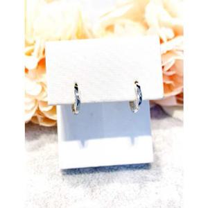 미니골드 14K 10MM 심플 웨이브링 귀걸이 ECPM4083W