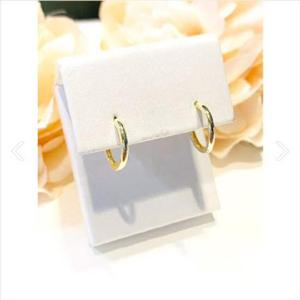 미니골드 14k 12mm 베이직 원터치 귀걸이 ECPM4019