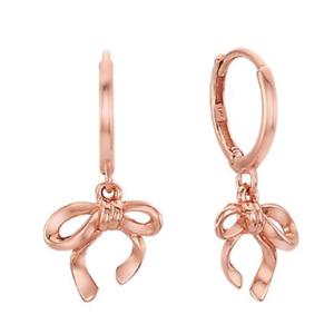 미니골드 14K 그레이스 리본 원터치 귀걸이 EETM4504