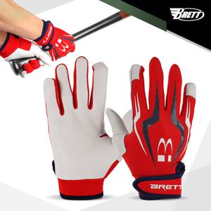 브렛 프로페셔널 글레디에이터 야구 배팅장갑(레드)