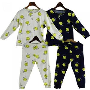 [에스이엔몰] 키즈 긴팔 스마일 세트 홈웨어 파자마 잠옷