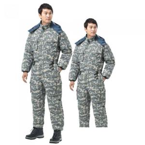 683 겨울 작업복 얼룩이 일체형 스즈끼 방한복 정비복