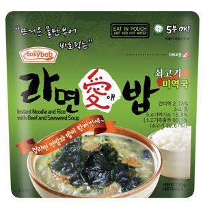 이지밥 라면애밥 쇠고기미역국 전투식량 비상식량 캠핑음식