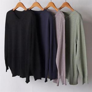 빅사이즈사랑해요 D005L109 베이직브이넥싱글니트 EB