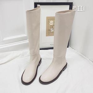 [에피소드블랑] 여자 대학생 캐주얼 가죽 롱부츠 3cm