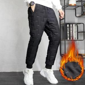 [에스이엔몰]남성 야외 배달 오토바이 방한 패딩 바지 팬츠