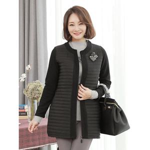 [간절기자켓추천 ]가로줄라운드패딩자켓