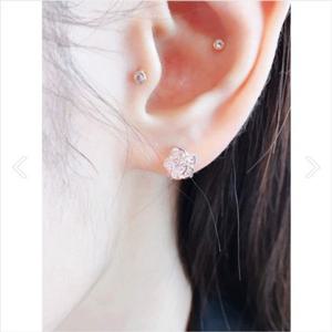 미니골드 14K 로즈마인 귀걸이 ECPM4106