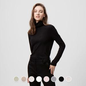 [지오다노/본사] 320932 여 기모 터틀넥 긴팔티