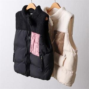 빅사이즈사랑해요 A823L110 배색포켓울패딩조끼 SK