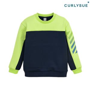 [컬리수] [컬리수] 와이드 컬러블럭티셔츠(기모) COW1XQTS88 [겨