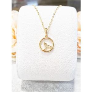 미니골드 14K 클라라 고래꼬리 팬던트 POTM4008