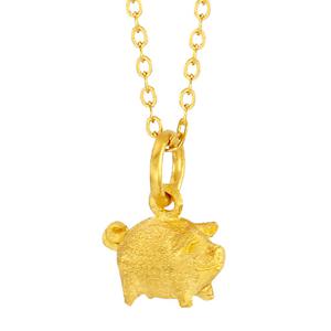[골드피아] 순금 복돼지 목걸이 3.75g