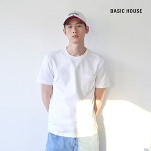 [베이직하우스] 면20수 포켓 반팔티셔츠 LWTS0152