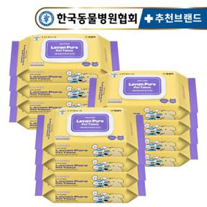 펫생각 유기농 저자극 고양이 강아지 물티슈 80매 12팩 반려동물 펫 애견 대용량 바디