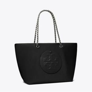 [시즌오프30%][토리버치 공식] 엘라 체인 집 토트 - 블랙