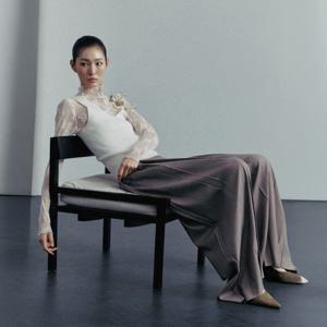 르네크루 26SS 울 플리츠 와이드팬츠