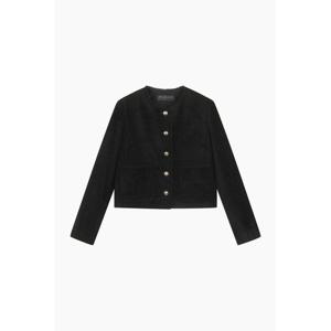 [시슬리]에클레어 벨벳 트위드 크랍 자켓 SAJK34561